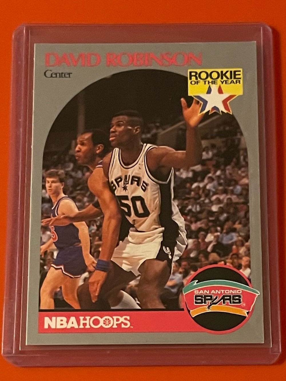 David Robinson #270 [RookieOfTheYear] 1991-92 NBA Hoops Basketball Trading Card